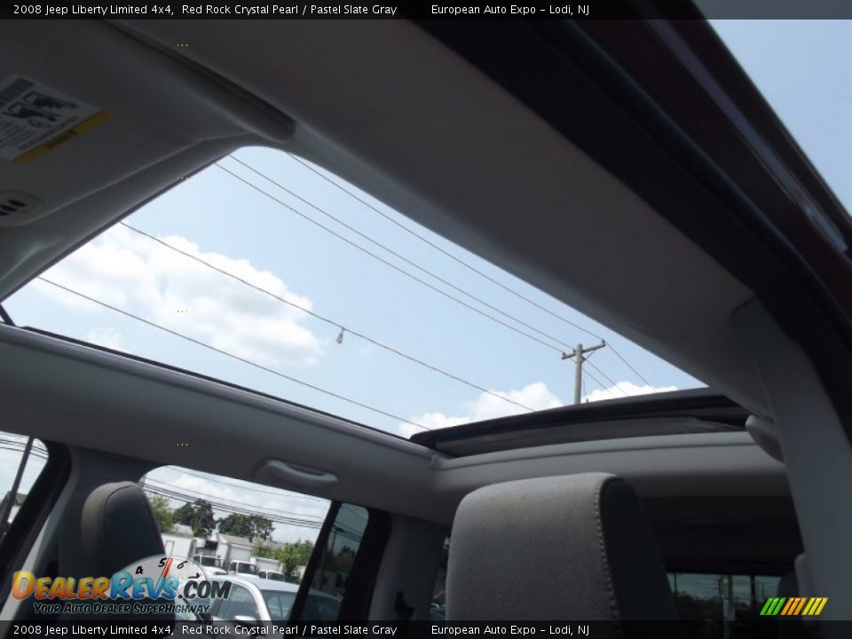 2008 Jeep Liberty Limited 4x4 Red Rock Crystal Pearl / Pastel Slate Gray Photo #33