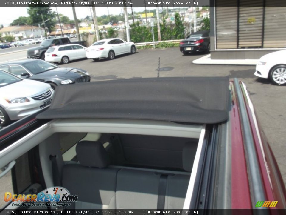 2008 Jeep Liberty Limited 4x4 Red Rock Crystal Pearl / Pastel Slate Gray Photo #34