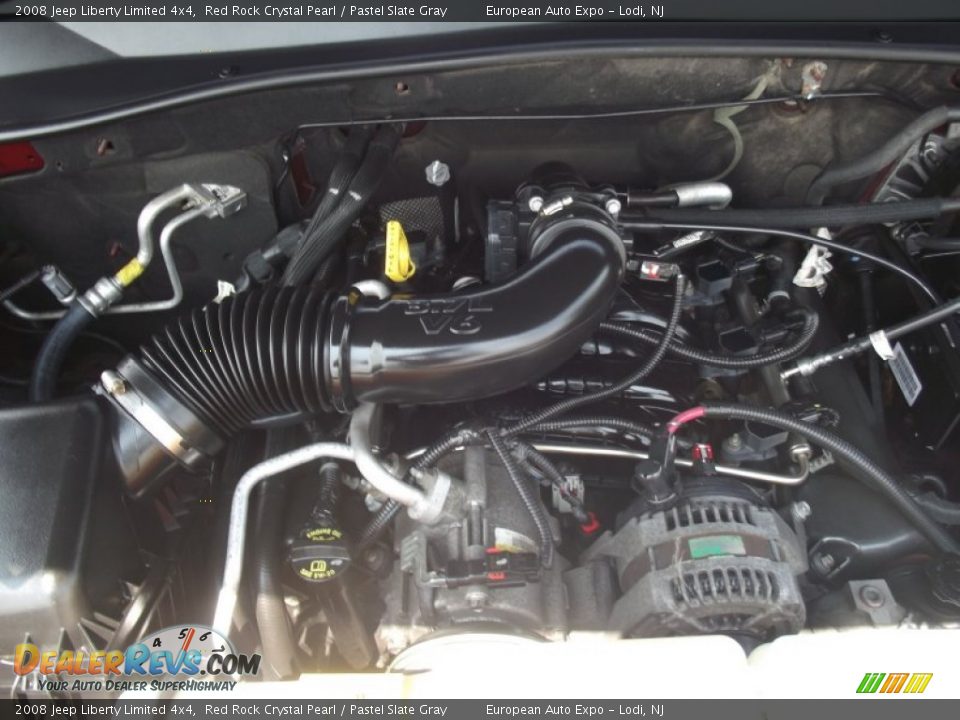 2008 Jeep Liberty Limited 4x4 Red Rock Crystal Pearl / Pastel Slate Gray Photo #35