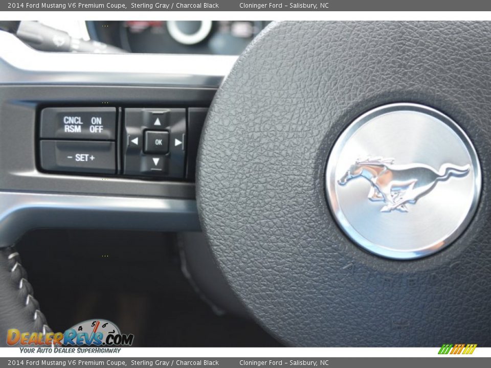 2014 Ford Mustang V6 Premium Coupe Sterling Gray / Charcoal Black Photo #17