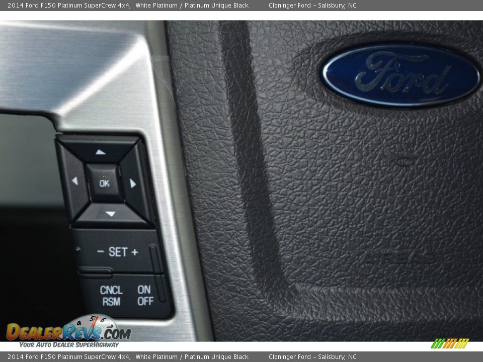 2014 Ford F150 Platinum SuperCrew 4x4 White Platinum / Platinum Unique Black Photo #27
