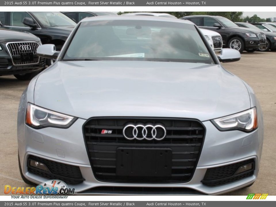 2015 Audi S5 3.0T Premium Plus quattro Coupe Florett Silver Metallic / Black Photo #2