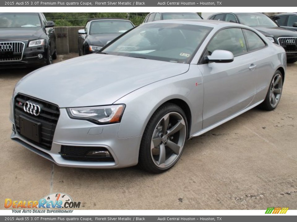 2015 Audi S5 3.0T Premium Plus quattro Coupe Florett Silver Metallic / Black Photo #3