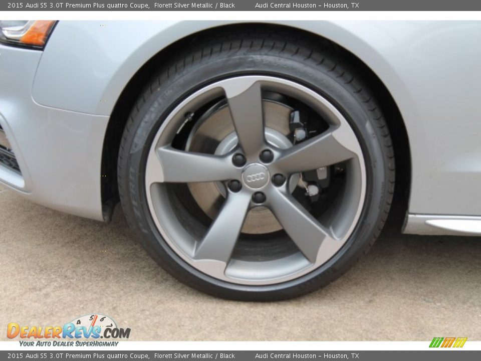 2015 Audi S5 3.0T Premium Plus quattro Coupe Florett Silver Metallic / Black Photo #4