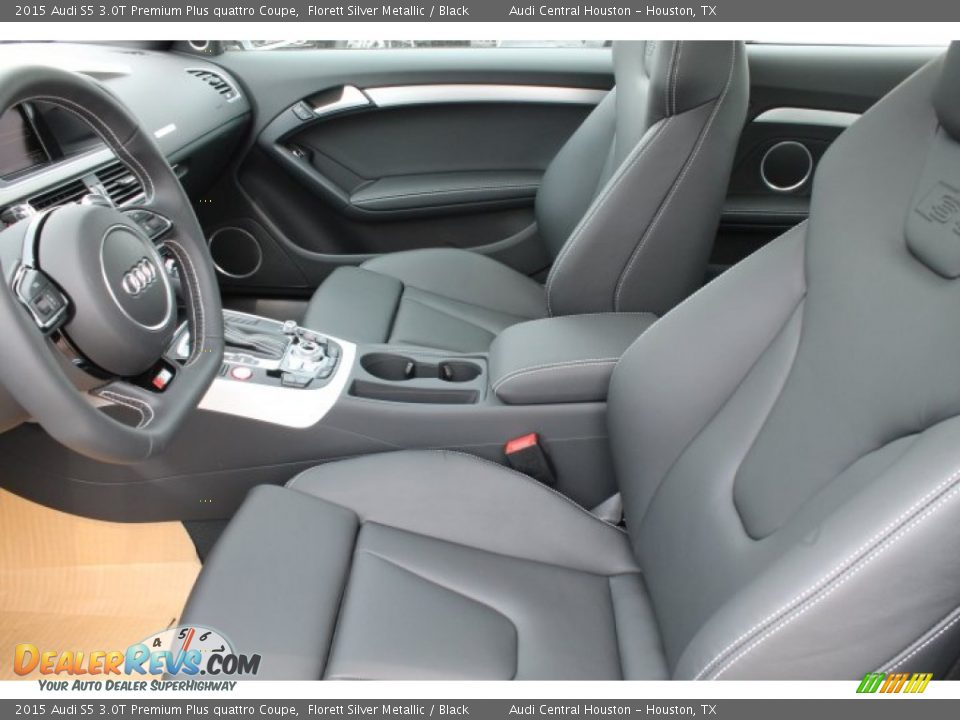2015 Audi S5 3.0T Premium Plus quattro Coupe Florett Silver Metallic / Black Photo #9