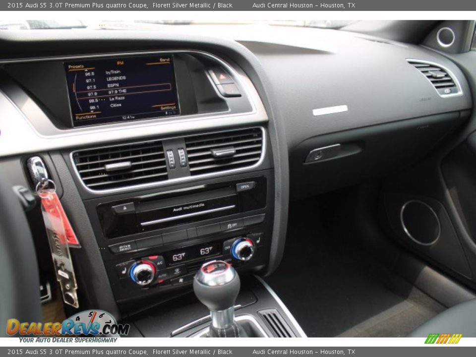2015 Audi S5 3.0T Premium Plus quattro Coupe Florett Silver Metallic / Black Photo #12