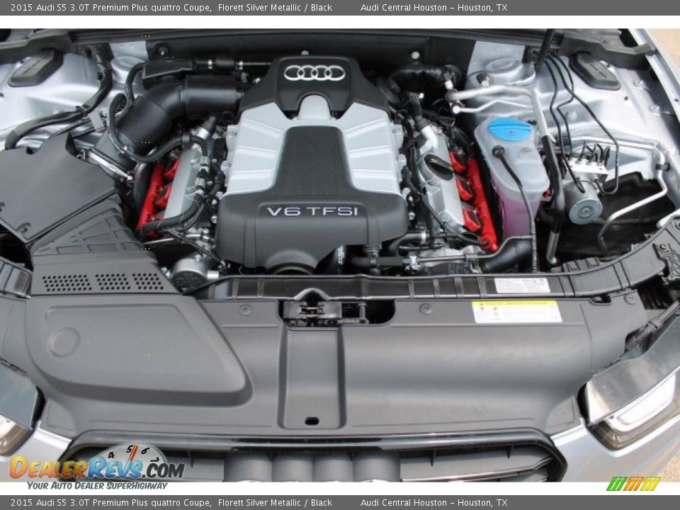 2015 Audi S5 3.0T Premium Plus quattro Coupe Florett Silver Metallic / Black Photo #26