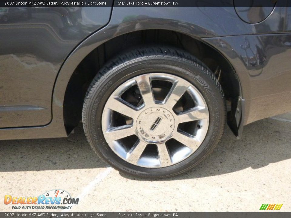 2007 Lincoln MKZ AWD Sedan Alloy Metallic / Light Stone Photo #9