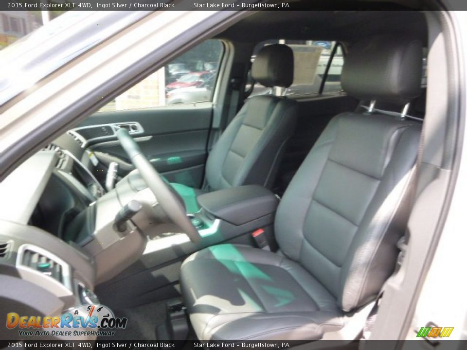 2015 Ford Explorer XLT 4WD Ingot Silver / Charcoal Black Photo #9