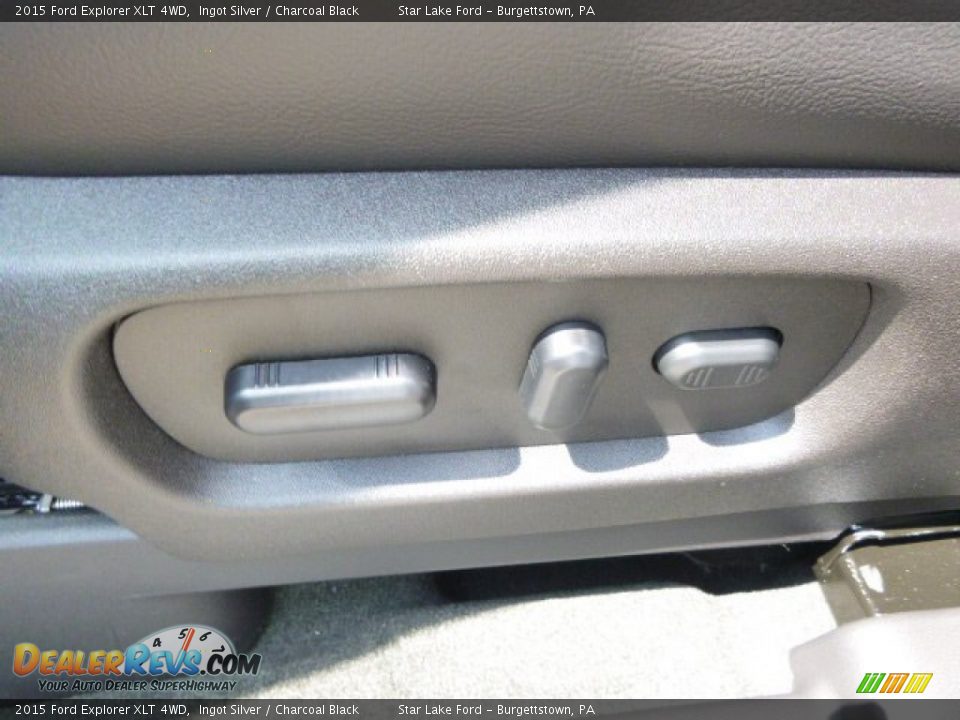 2015 Ford Explorer XLT 4WD Ingot Silver / Charcoal Black Photo #13