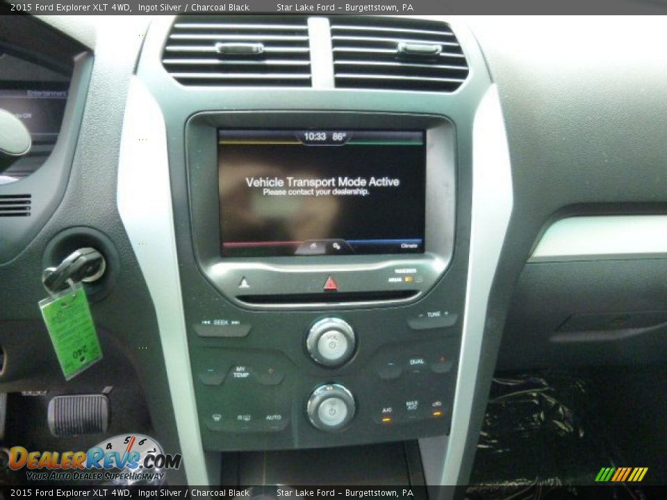 2015 Ford Explorer XLT 4WD Ingot Silver / Charcoal Black Photo #14