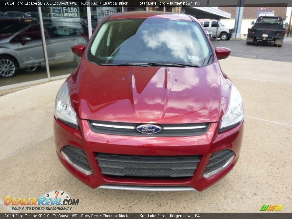 2014 Ford Escape SE 2.0L EcoBoost 4WD Ruby Red / Charcoal Black Photo #2