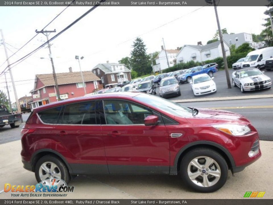 2014 Ford Escape SE 2.0L EcoBoost 4WD Ruby Red / Charcoal Black Photo #4