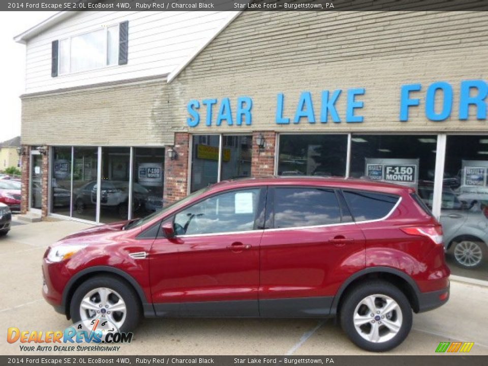 2014 Ford Escape SE 2.0L EcoBoost 4WD Ruby Red / Charcoal Black Photo #7