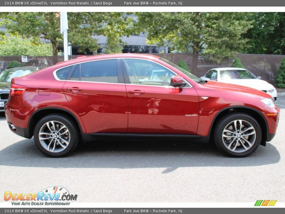 Vermillion Red Metallic 2014 BMW X6 xDrive50i Photo #2