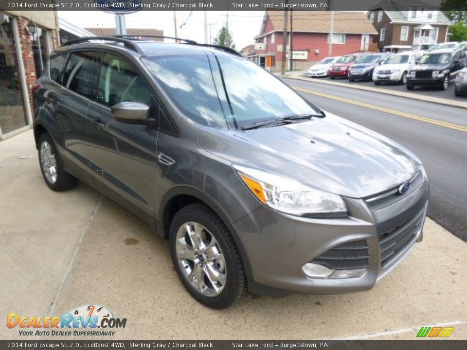 2014 Ford Escape SE 2.0L EcoBoost 4WD Sterling Gray / Charcoal Black Photo #3