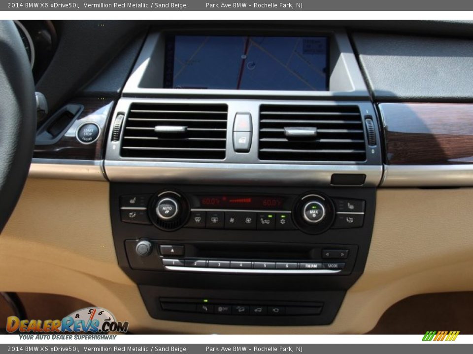 2014 BMW X6 xDrive50i Vermillion Red Metallic / Sand Beige Photo #15