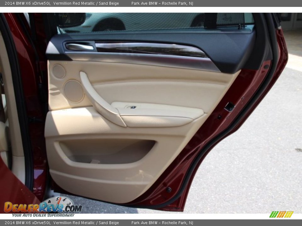 2014 BMW X6 xDrive50i Vermillion Red Metallic / Sand Beige Photo #23