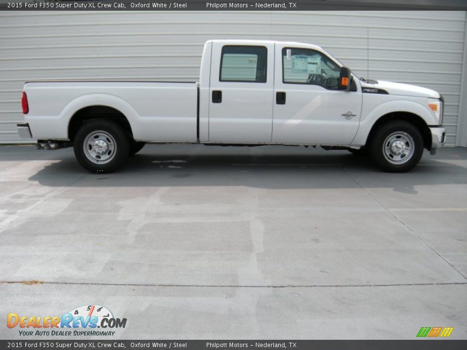 2015 Ford F350 Super Duty XL Crew Cab Oxford White / Steel Photo #3