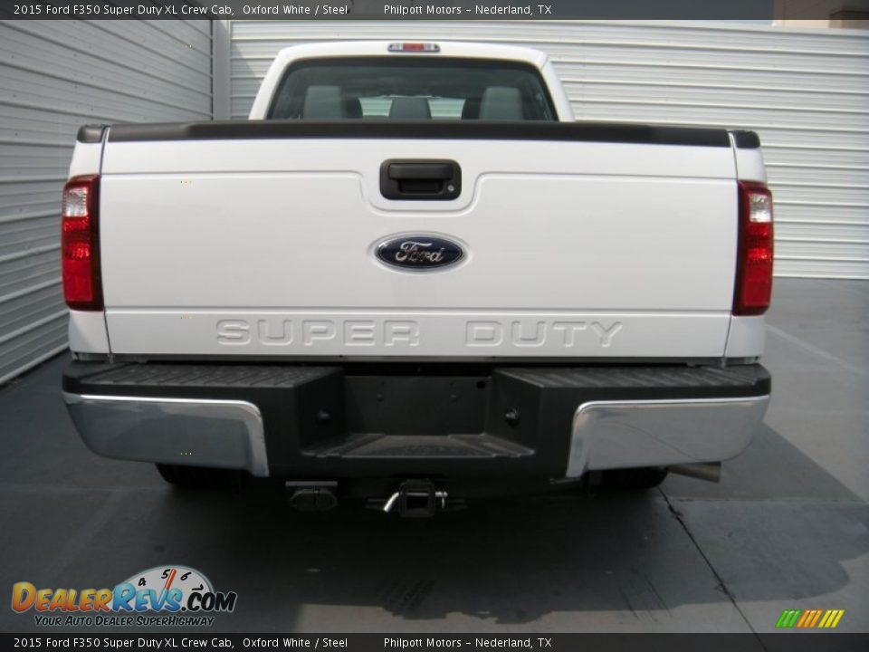2015 Ford F350 Super Duty XL Crew Cab Oxford White / Steel Photo #5