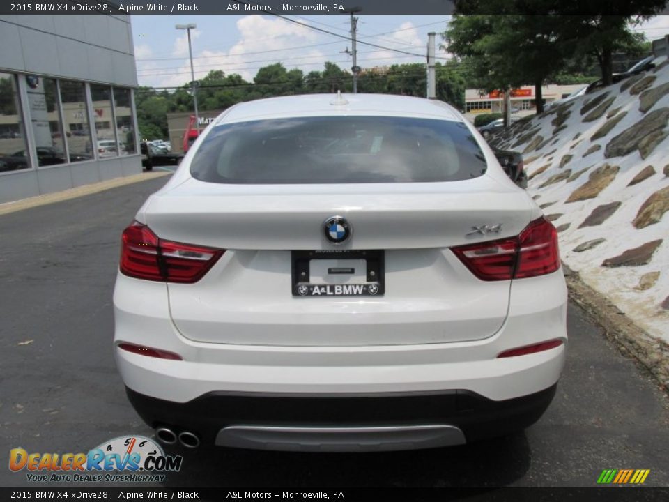 2015 BMW X4 xDrive28i Alpine White / Black Photo #5