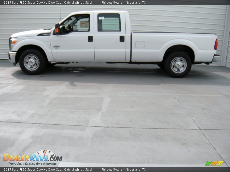 2015 Ford F350 Super Duty XL Crew Cab Oxford White / Steel Photo #6