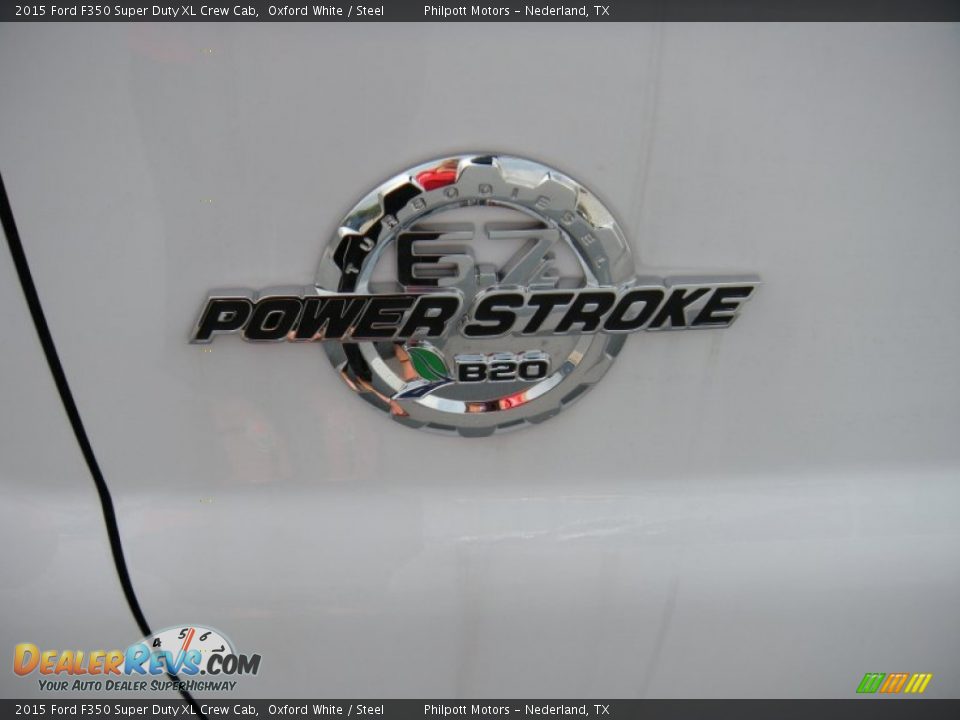 2015 Ford F350 Super Duty XL Crew Cab Oxford White / Steel Photo #14