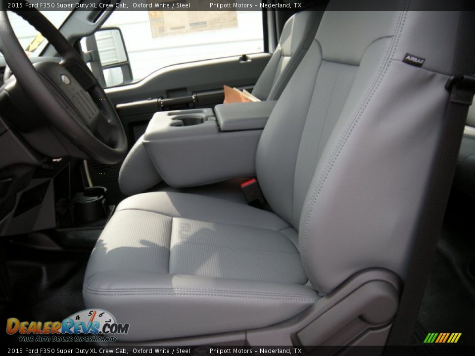2015 Ford F350 Super Duty XL Crew Cab Oxford White / Steel Photo #22