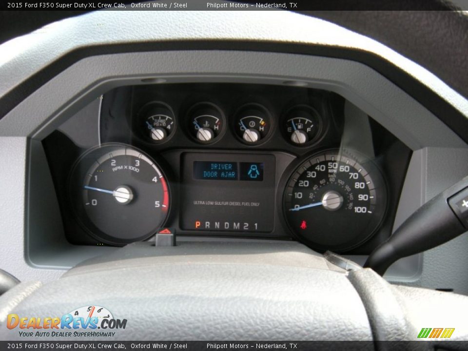 2015 Ford F350 Super Duty XL Crew Cab Oxford White / Steel Photo #31
