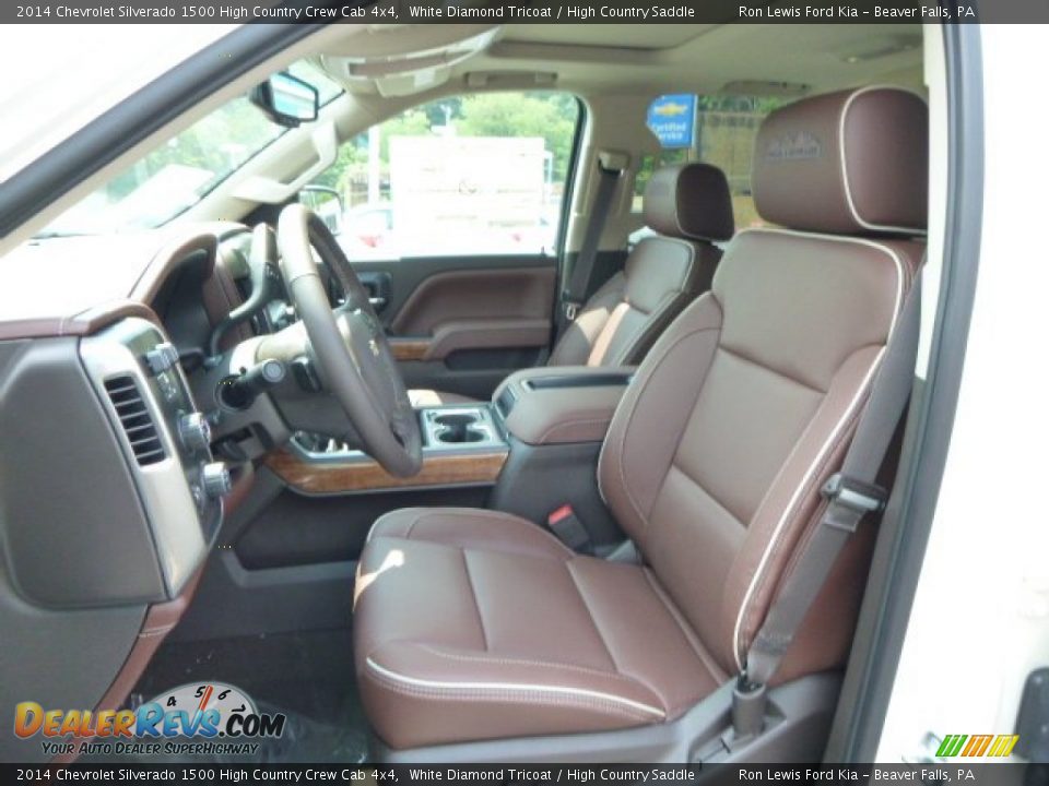 High Country Saddle Interior - 2014 Chevrolet Silverado 1500 High Country Crew Cab 4x4 Photo #10