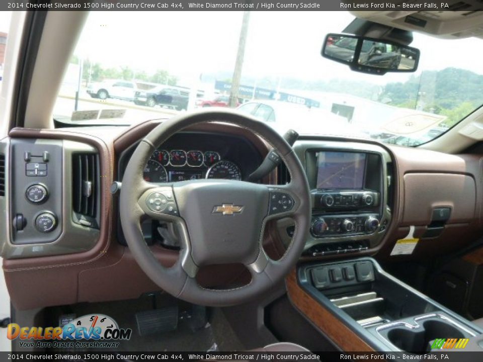 Dashboard of 2014 Chevrolet Silverado 1500 High Country Crew Cab 4x4 Photo #12