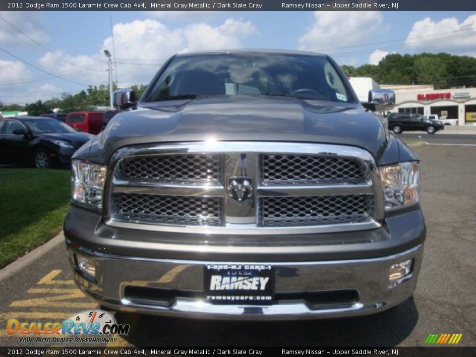 2012 Dodge Ram 1500 Laramie Crew Cab 4x4 Mineral Gray Metallic / Dark Slate Gray Photo #2