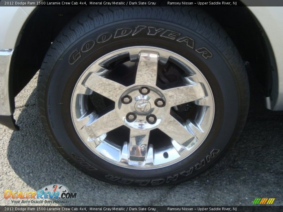 2012 Dodge Ram 1500 Laramie Crew Cab 4x4 Mineral Gray Metallic / Dark Slate Gray Photo #25