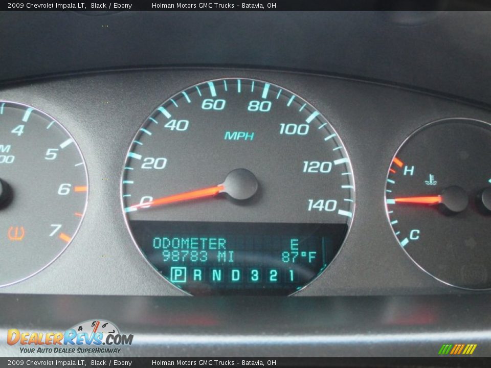 2009 Chevrolet Impala LT Black / Ebony Photo #11