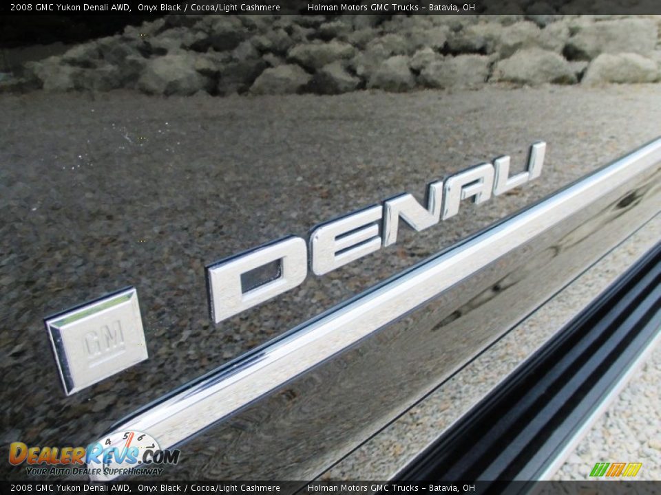 2008 GMC Yukon Denali AWD Onyx Black / Cocoa/Light Cashmere Photo #4