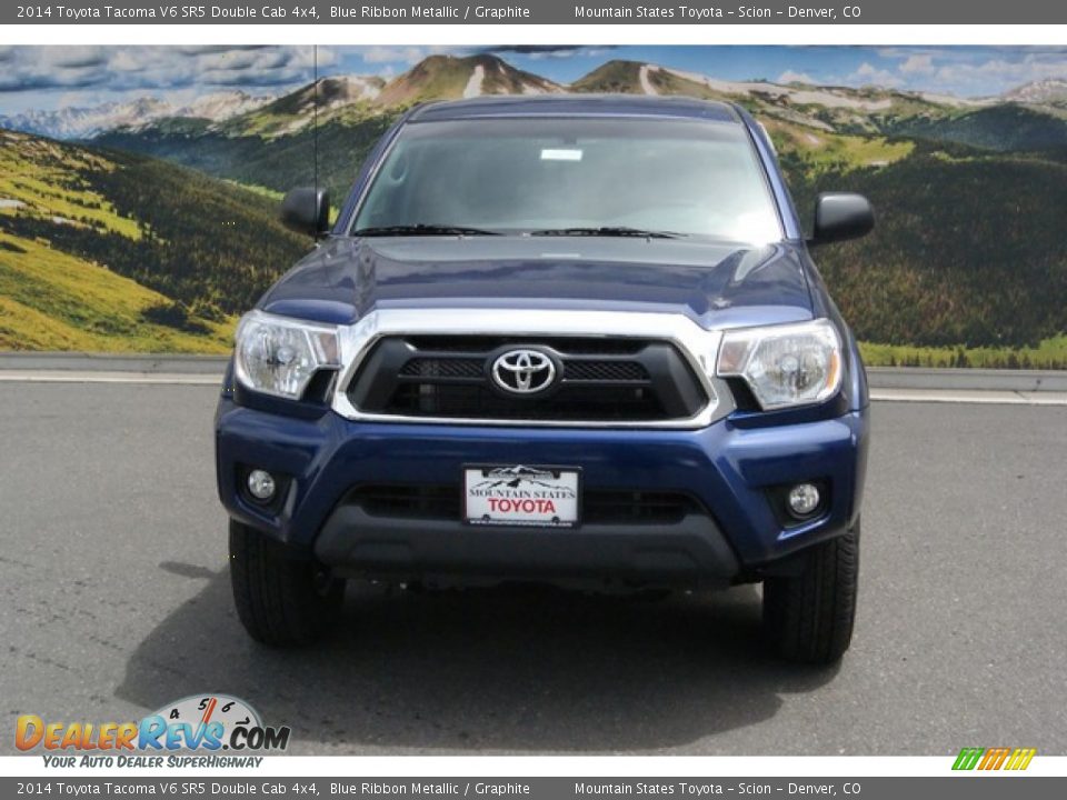 2014 Toyota Tacoma V6 SR5 Double Cab 4x4 Blue Ribbon Metallic / Graphite Photo #2
