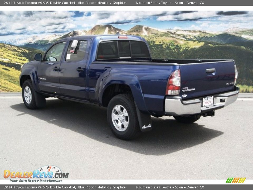 2014 Toyota Tacoma V6 SR5 Double Cab 4x4 Blue Ribbon Metallic / Graphite Photo #3