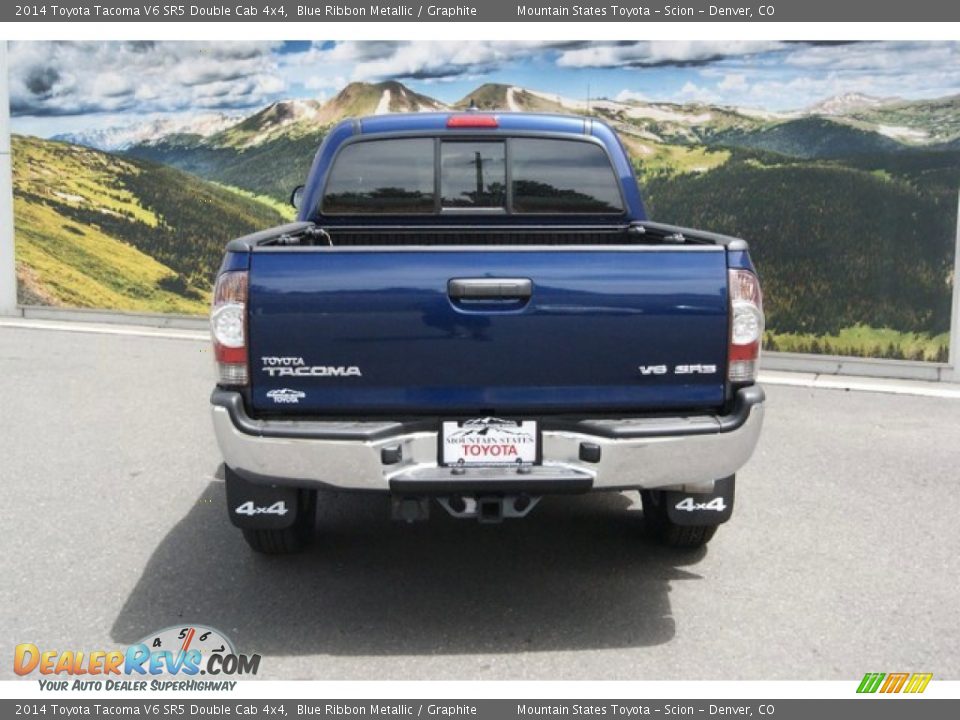 2014 Toyota Tacoma V6 SR5 Double Cab 4x4 Blue Ribbon Metallic / Graphite Photo #4