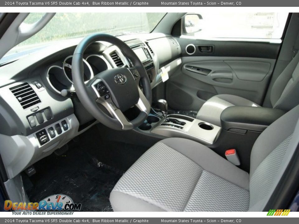 2014 Toyota Tacoma V6 SR5 Double Cab 4x4 Blue Ribbon Metallic / Graphite Photo #5