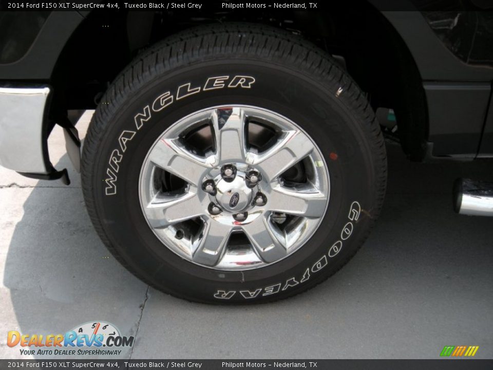 2014 Ford F150 XLT SuperCrew 4x4 Tuxedo Black / Steel Grey Photo #11