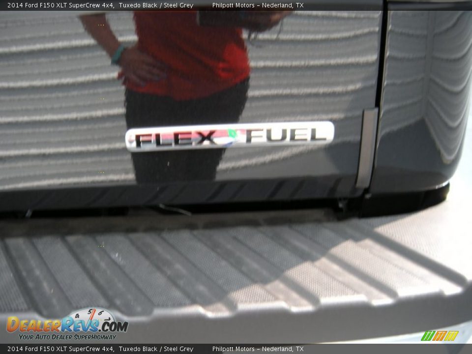 2014 Ford F150 XLT SuperCrew 4x4 Tuxedo Black / Steel Grey Photo #18