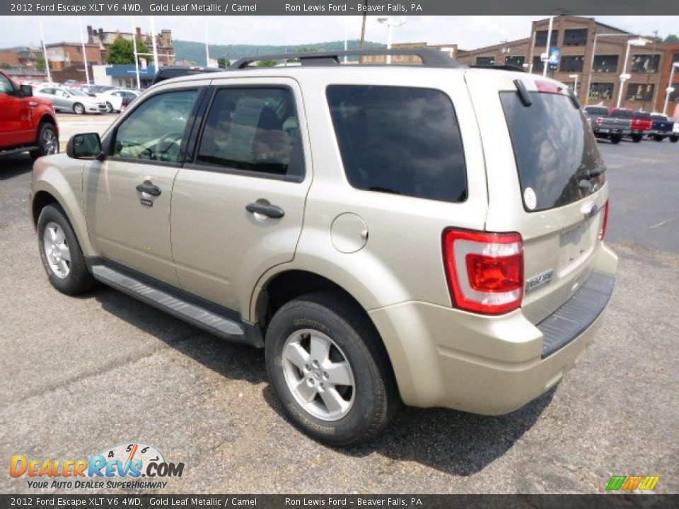 2012 Ford Escape XLT V6 4WD Gold Leaf Metallic / Camel Photo #6