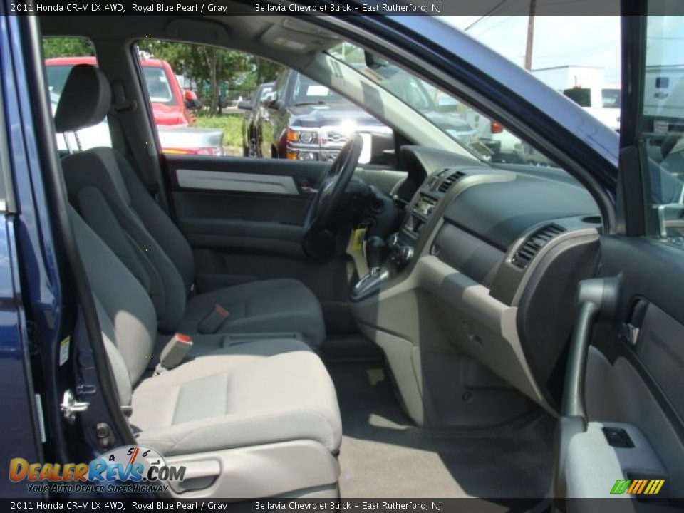 2011 Honda CR-V LX 4WD Royal Blue Pearl / Gray Photo #8