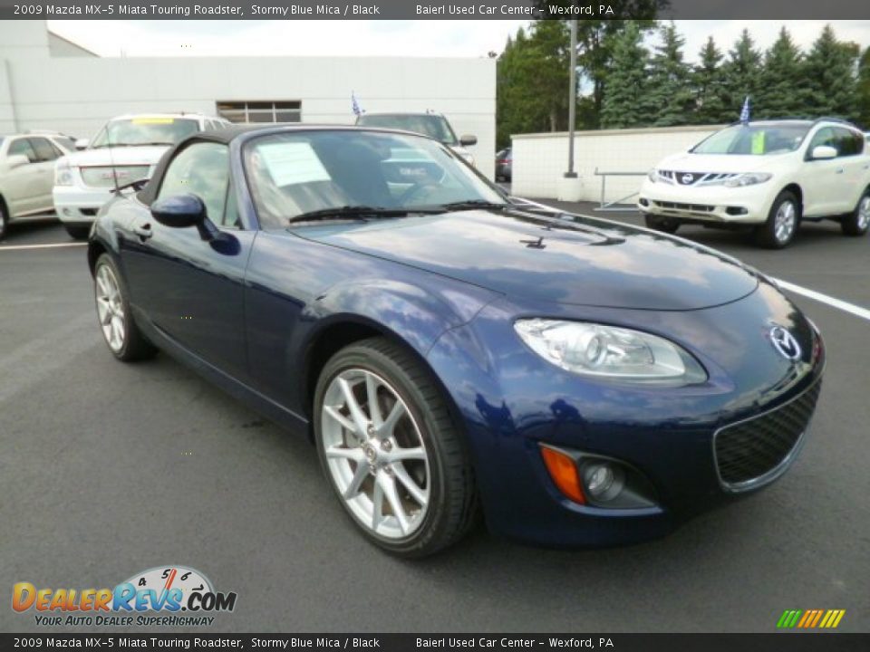 2009 Mazda MX-5 Miata Touring Roadster Stormy Blue Mica / Black Photo #1