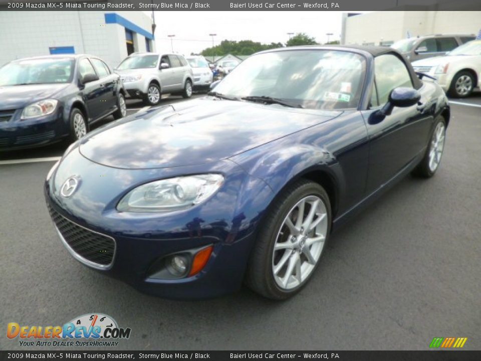 2009 Mazda MX-5 Miata Touring Roadster Stormy Blue Mica / Black Photo #3