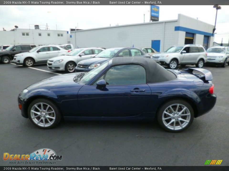 2009 Mazda MX-5 Miata Touring Roadster Stormy Blue Mica / Black Photo #4