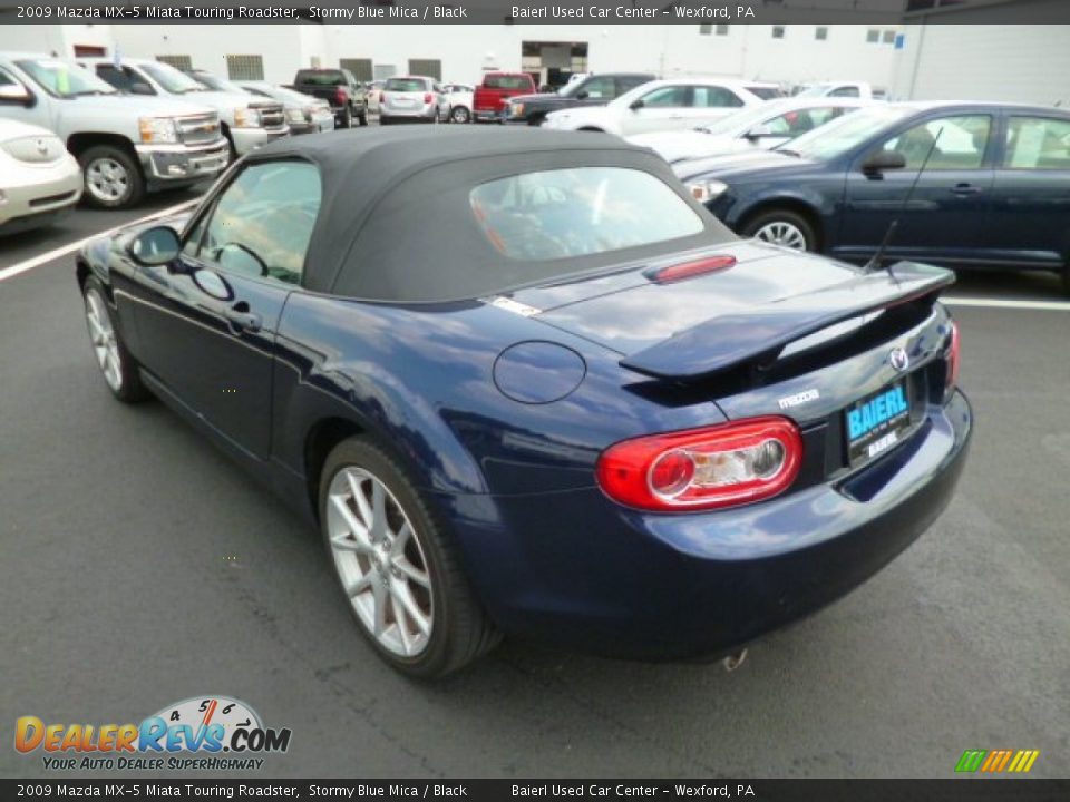 2009 Mazda MX-5 Miata Touring Roadster Stormy Blue Mica / Black Photo #5