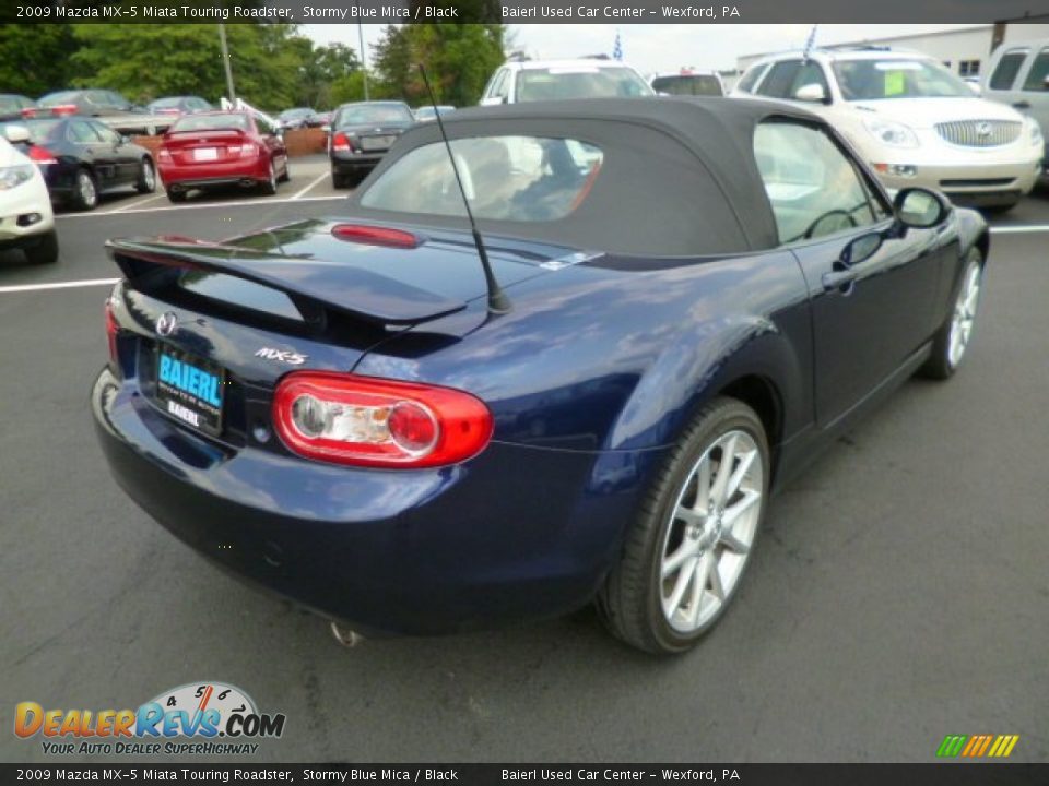 2009 Mazda MX-5 Miata Touring Roadster Stormy Blue Mica / Black Photo #7