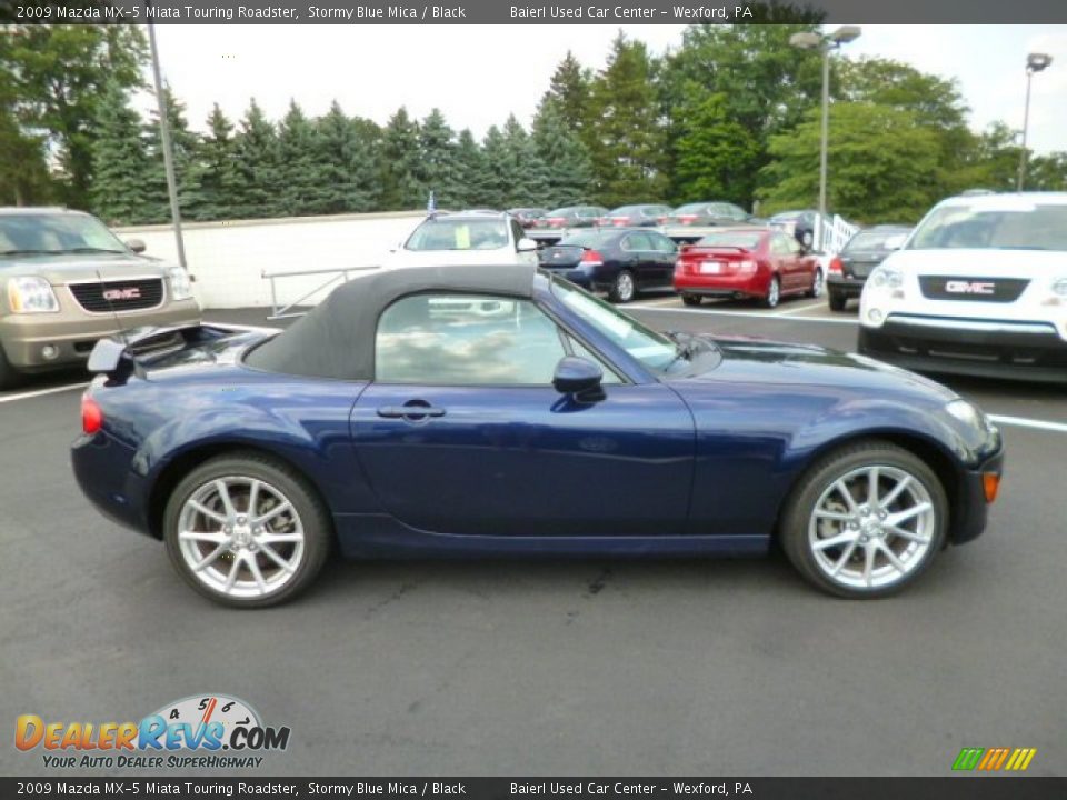 2009 Mazda MX-5 Miata Touring Roadster Stormy Blue Mica / Black Photo #8