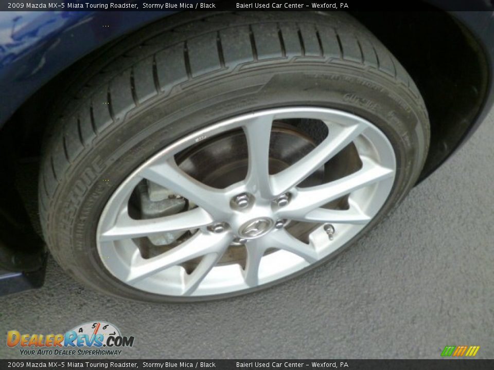 2009 Mazda MX-5 Miata Touring Roadster Stormy Blue Mica / Black Photo #9